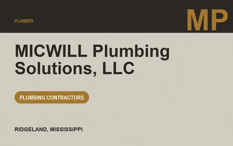 MICWILL Plumbing Solutions, LLC in Ridgeland, Mississippi