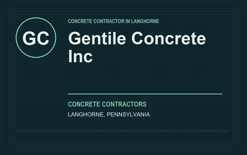 Gentile Concrete Inc in Langhorne, Pennsylvania