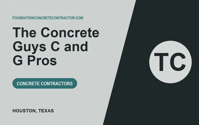 The Concrete Guys C and G Pros in Houston, Texas
