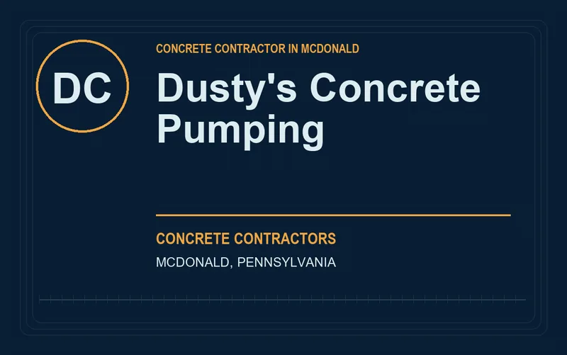 Dusty's Concrete Pumping in McDonald, Pennsylvania