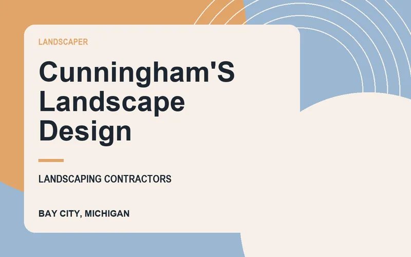 cunningham's landscape design in Bay City, Michigan