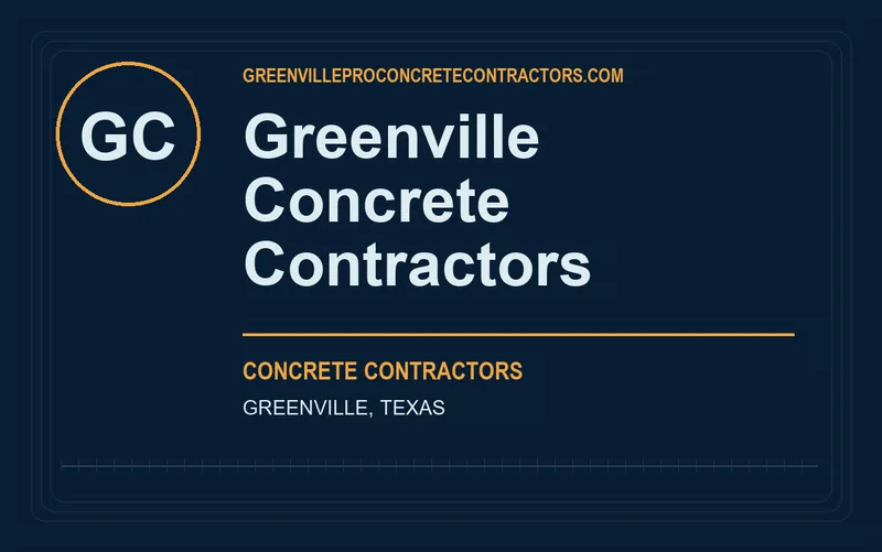 Greenville Concrete Contractors in Greenville, Texas