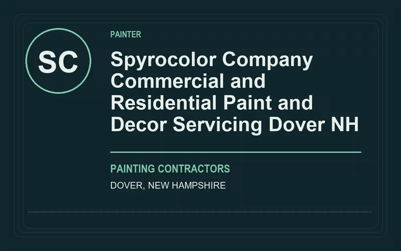 Spyrocolor Company Commercial and Residential Paint and Decor Servicing Dover NH in Dover, New Hampshire