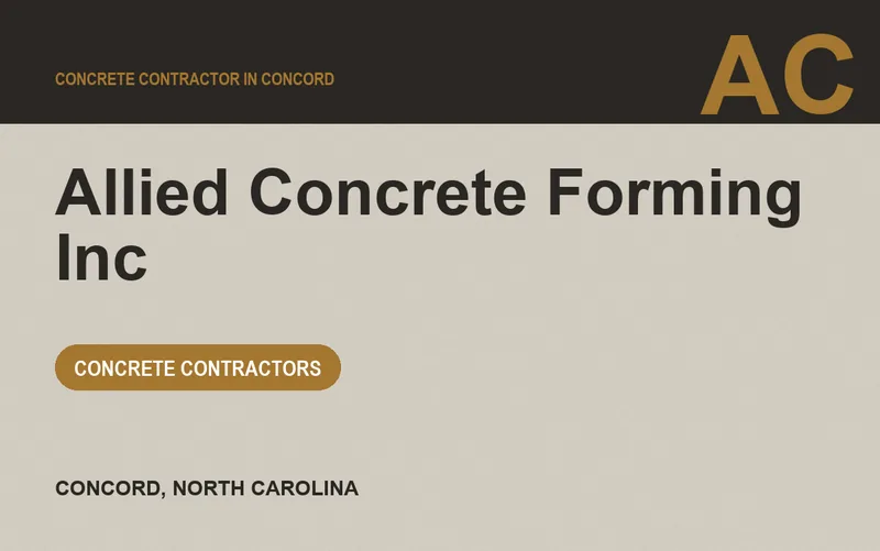 Allied Concrete Forming Inc in Concord, North Carolina