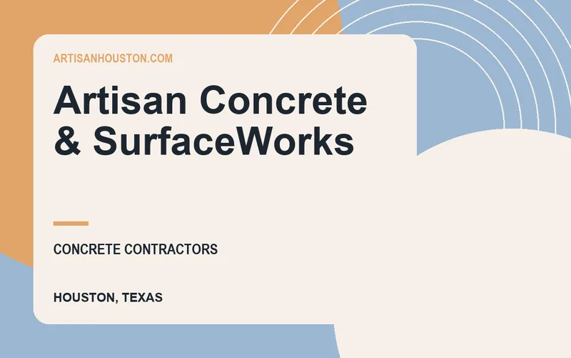 Artisan Concrete & SurfaceWorks in Houston, Texas