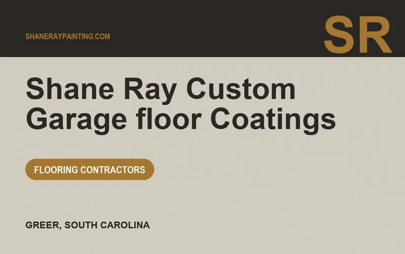 Shane Ray Custom Garage floor Coatings in Greer, South Carolina