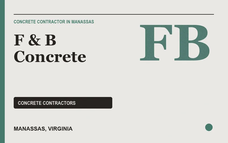 F & B Concrete in Manassas, Virginia