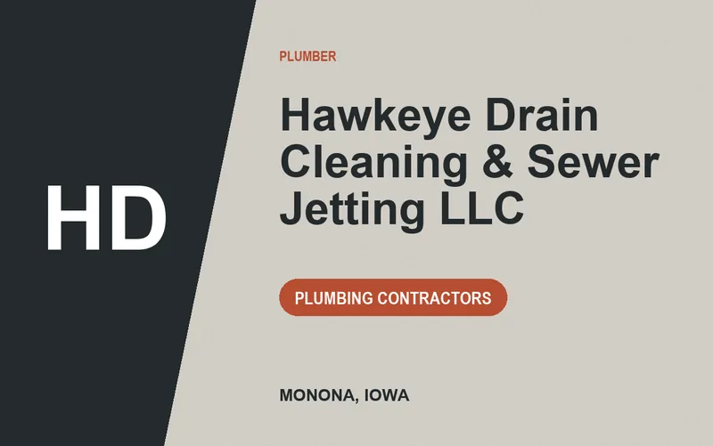 Hawkeye Drain Cleaning & Sewer Jetting LLC in Monona, Iowa