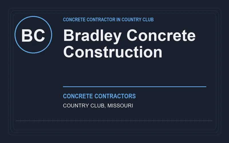 Bradley Concrete Construction in Country Club, Missouri