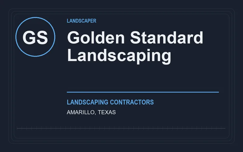 Golden Standard Landscaping in Amarillo, Texas