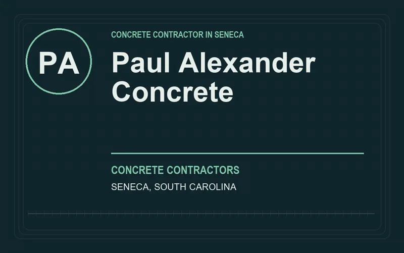 Paul Alexander Concrete in Seneca, South Carolina