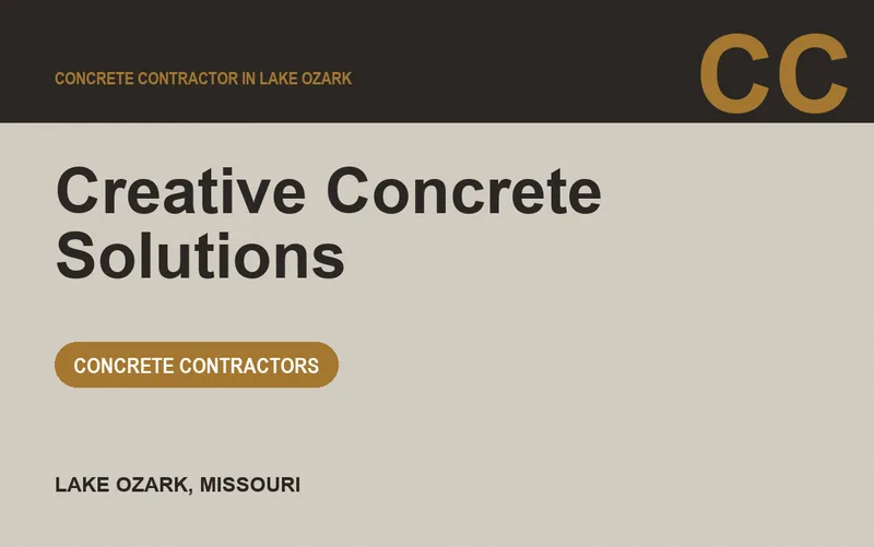 Creative Concrete Solutions in Lake Ozark, Missouri