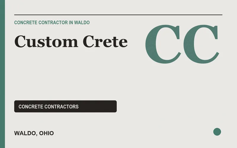 Custom Crete in Waldo, Ohio