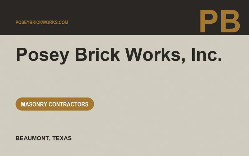 Posey Brick Works, Inc. in Beaumont, Texas