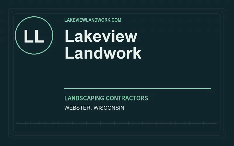 Lakeview Landwork in Webster, Wisconsin