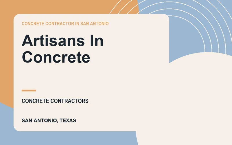 Artisans In Concrete in San Antonio, Texas