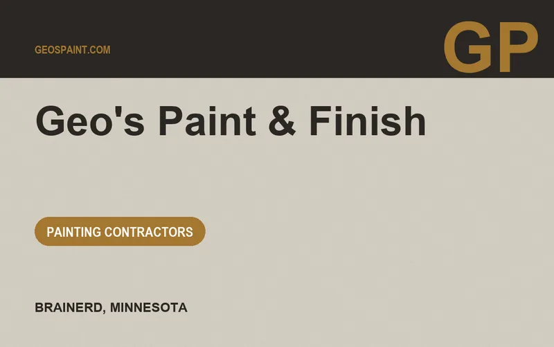 Geo's Paint & Finish in Brainerd, Minnesota