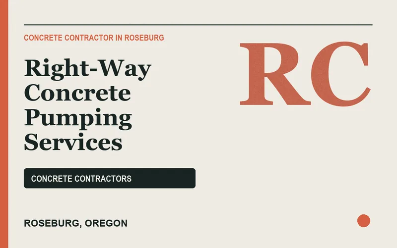 Right-Way Concrete Pumping Services in Roseburg, Oregon