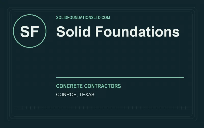 Solid Foundations in Conroe, Texas
