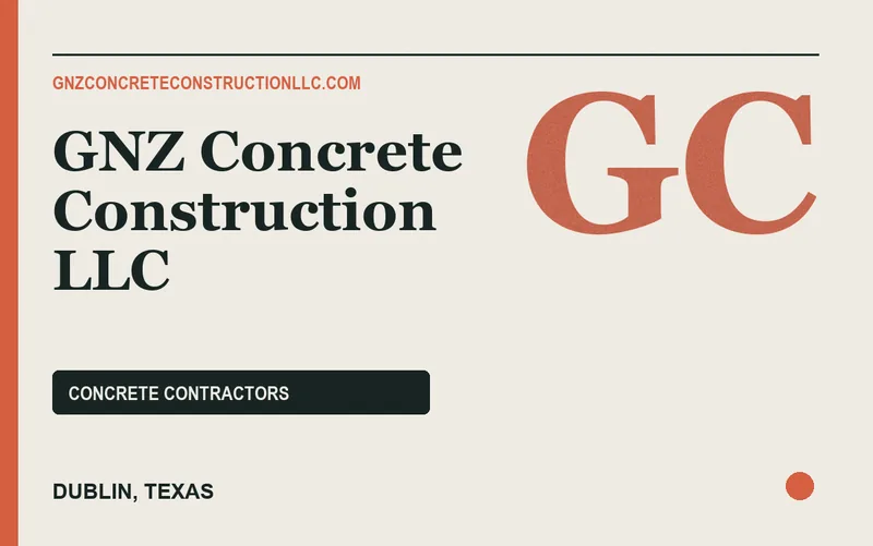 GNZ Concrete Construction LLC in Dublin, Texas