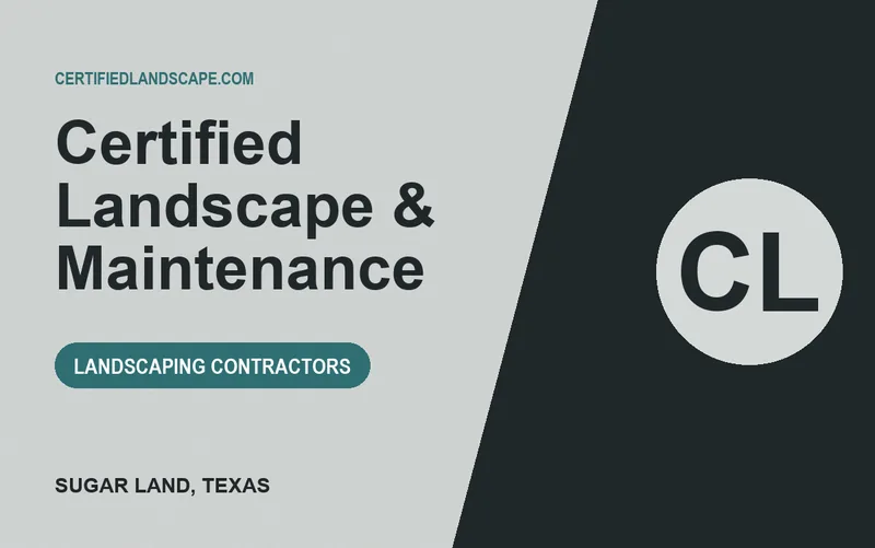 Certified Landscape & Maintenance in Sugar Land, Texas