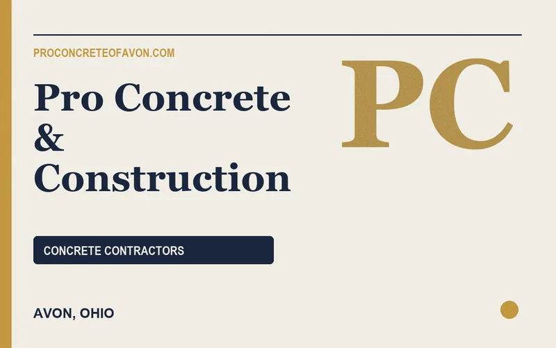 Pro Concrete & Construction in Avon, Ohio