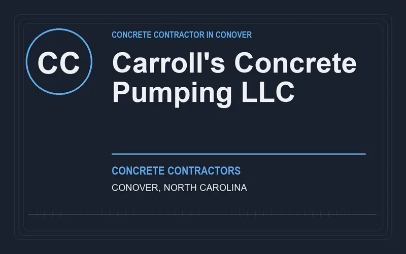 Carroll's Concrete Pumping LLC in Conover, North Carolina