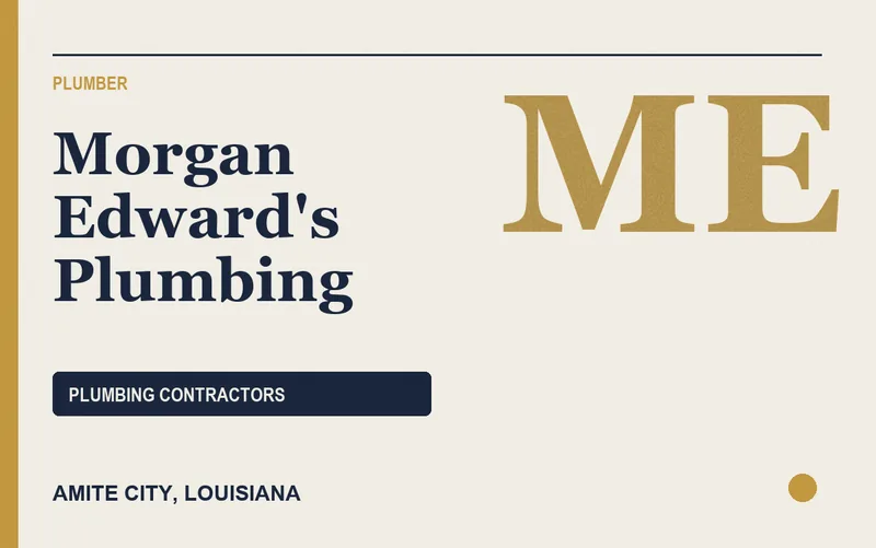 Morgan Edward's Plumbing in Amite City, Louisiana