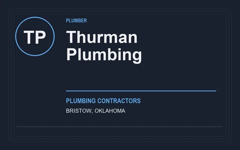 Thurman Plumbing in Bristow, Oklahoma