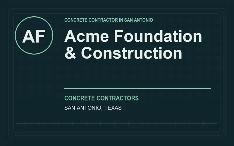 Acme Foundation & Construction in San Antonio, Texas