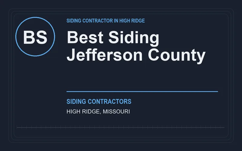 Best Siding Jefferson County in High Ridge, Missouri
