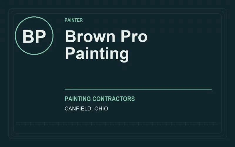 Brown Pro Painting in Canfield, Ohio