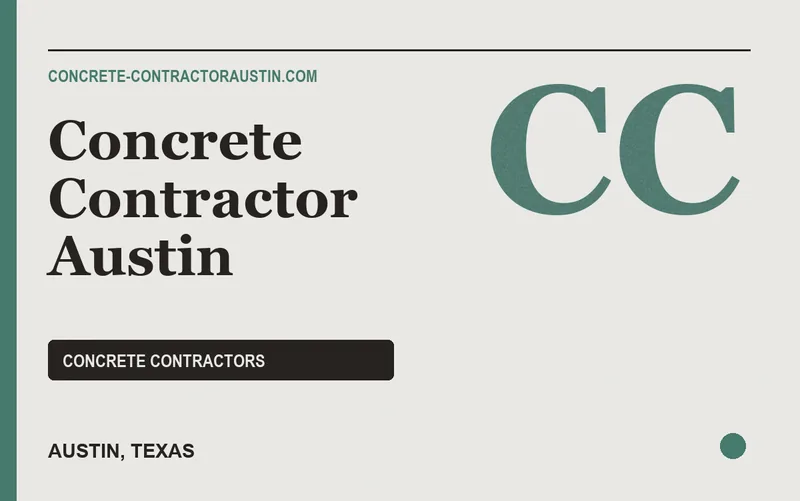 Concrete Contractor Austin in Austin, Texas