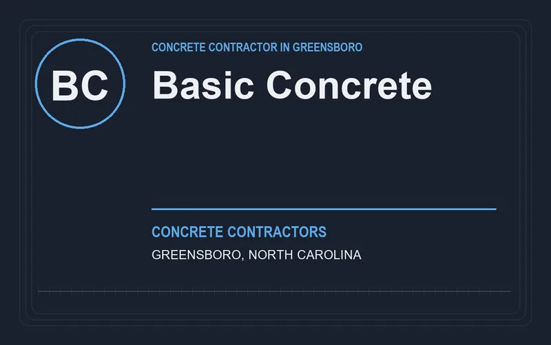 Basic Concrete in Greensboro, North Carolina