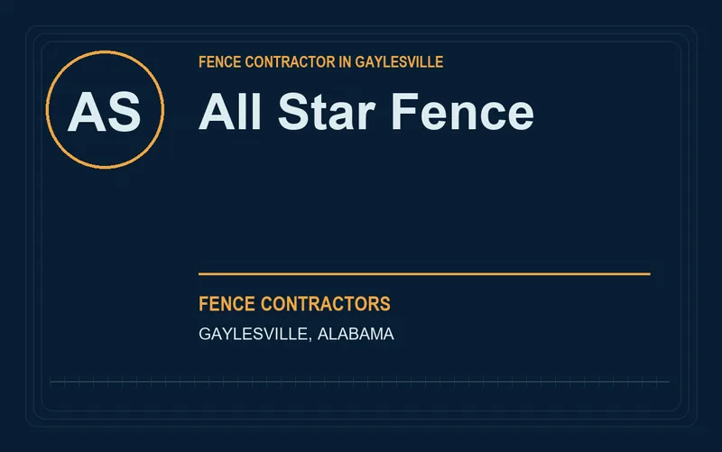All Star Fence in Gaylesville, Alabama