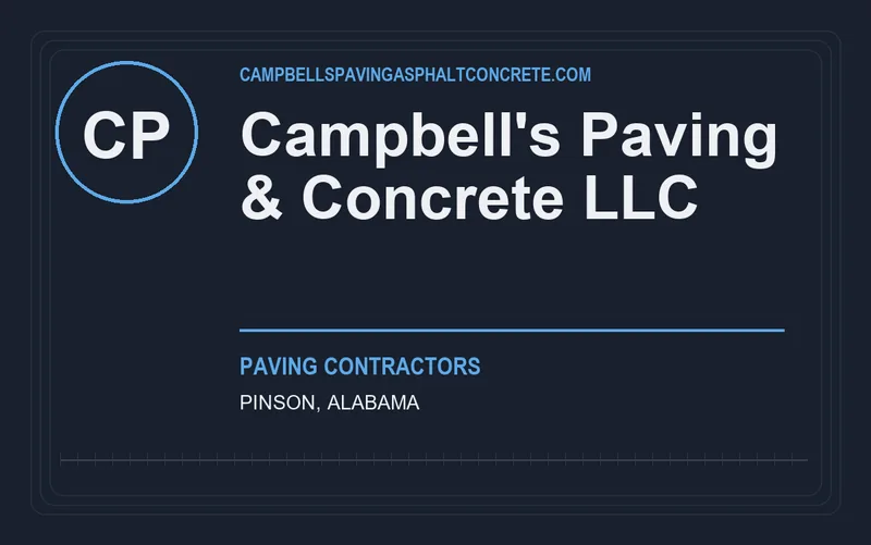 Campbell's Paving & Concrete LLC in Pinson, Alabama