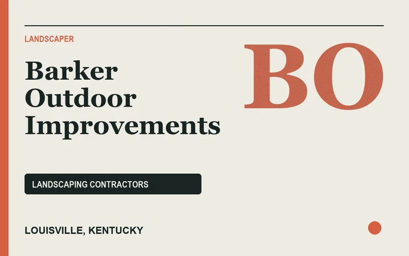 Barker Outdoor Improvements in Louisville, Kentucky