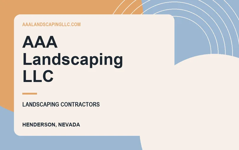 AAA Landscaping LLC in Henderson, Nevada