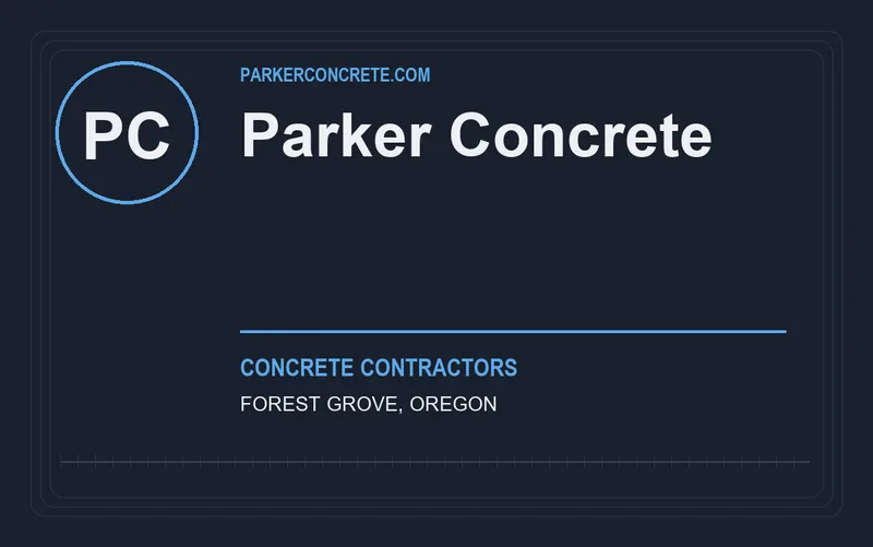 Parker Concrete in Forest Grove, Oregon