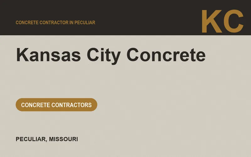 Kansas City Concrete in Peculiar, Missouri
