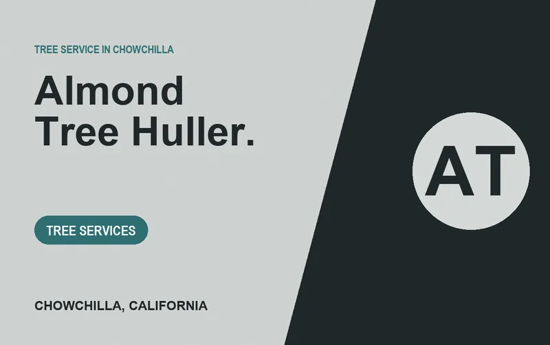 Almond Tree Huller. in Chowchilla, California