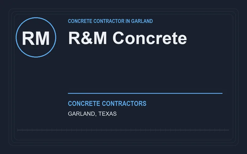 R&M Concrete in Garland, Texas