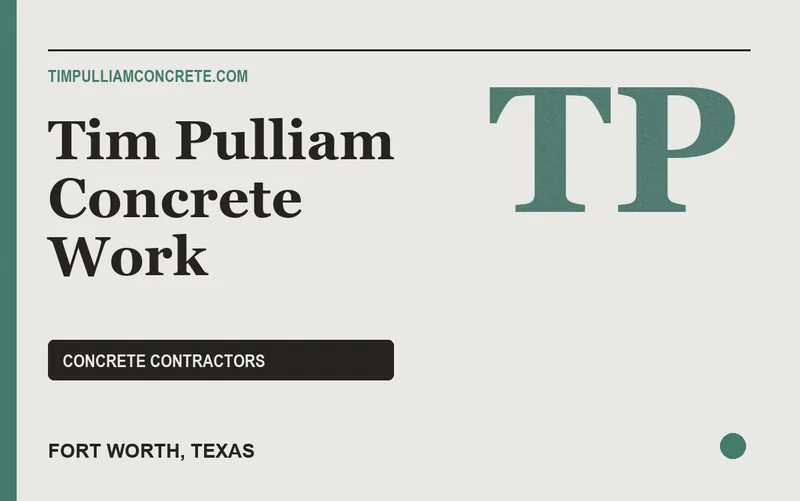 Tim Pulliam Concrete Work in Fort Worth, Texas