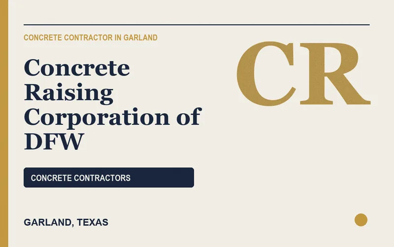 Concrete Raising Corporation of DFW in Garland, Texas