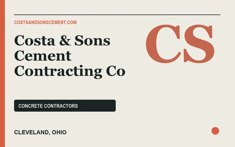 Costa & Sons Cement Contracting Co in Cleveland, Ohio