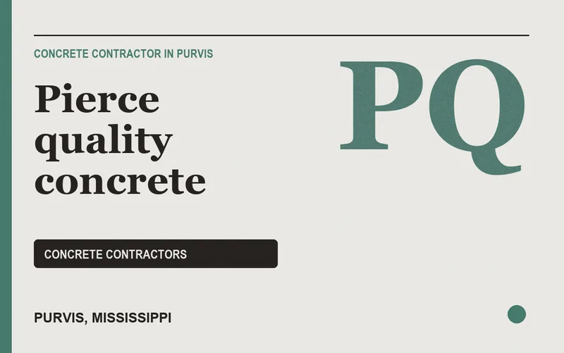 Pierce quality concrete in Purvis, Mississippi