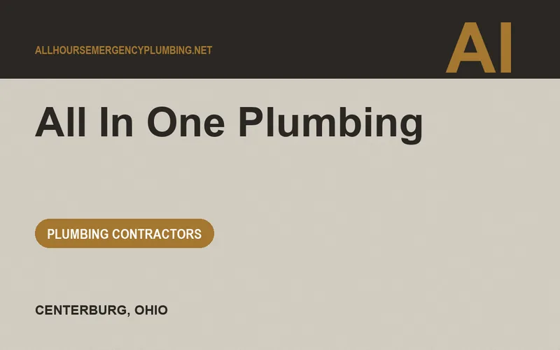 All In One Plumbing in Centerburg, Ohio