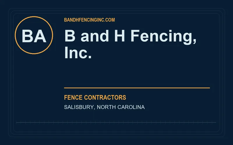 B and H Fencing, Inc. in Salisbury, North Carolina