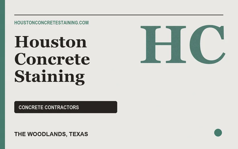 Houston Concrete Staining in The Woodlands, Texas