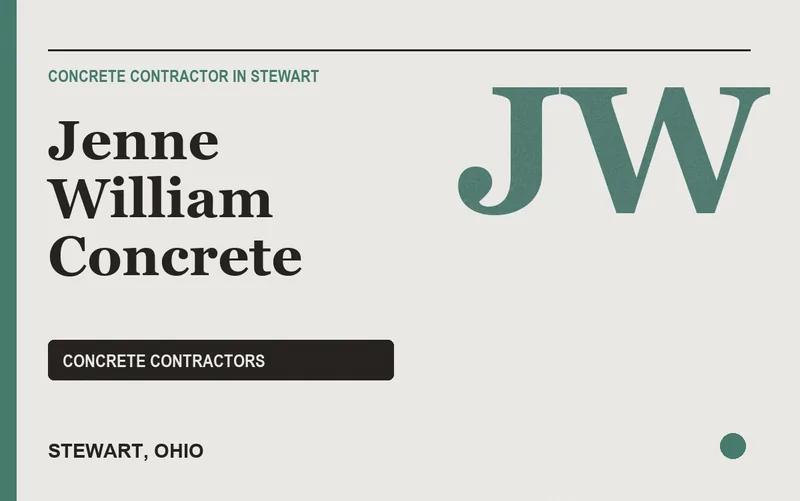Jenne William Concrete in Stewart, Ohio